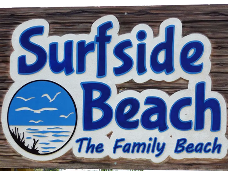 sign for Surfside Beach, SC